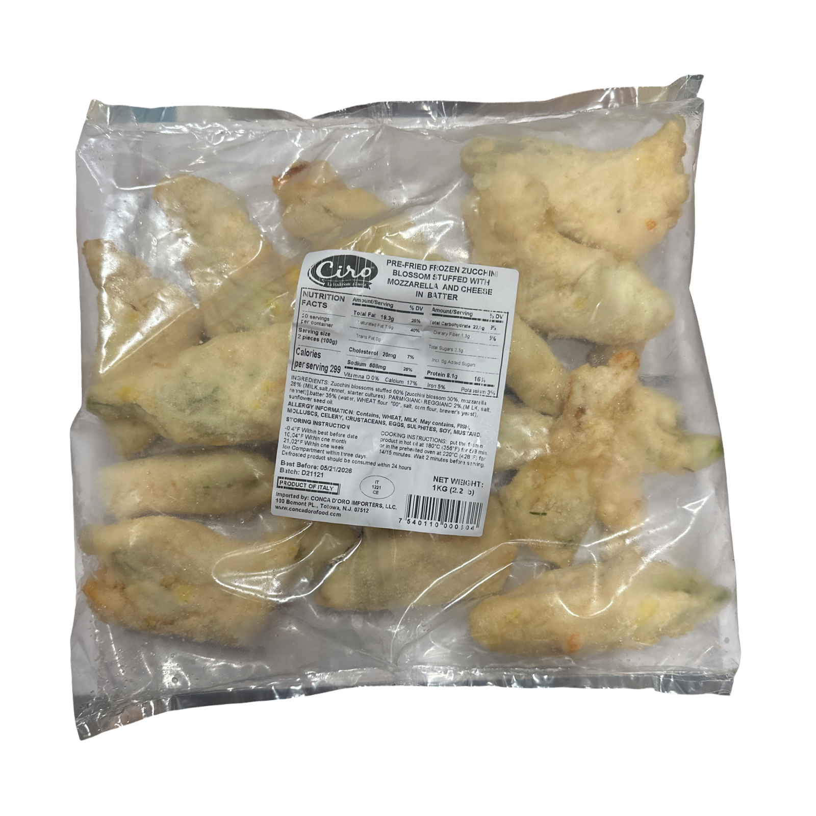 ZUCCHINI FLOWER STUFFED