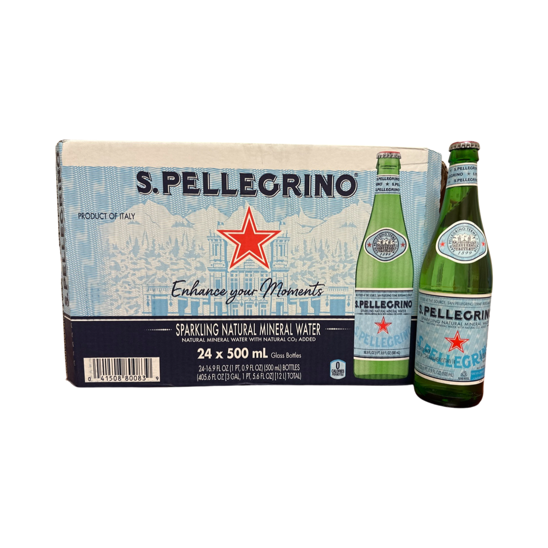 MINERAL WATER MEDIUM .5 LITER GLASS