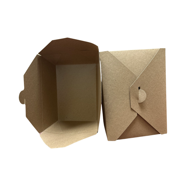 LARGE TAKE OUT BOX WHITE PLAIN