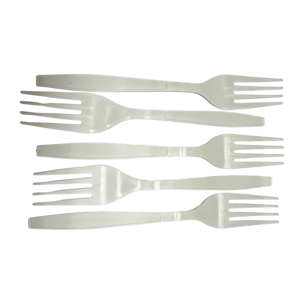 FORK WHITE HEAVY WEIGHT PP