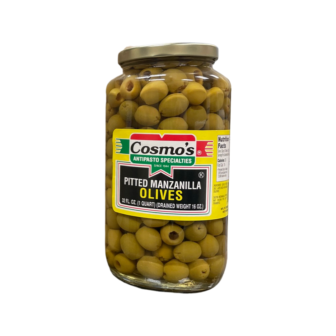 SLICED GREEN OLIVES MANZINELLA