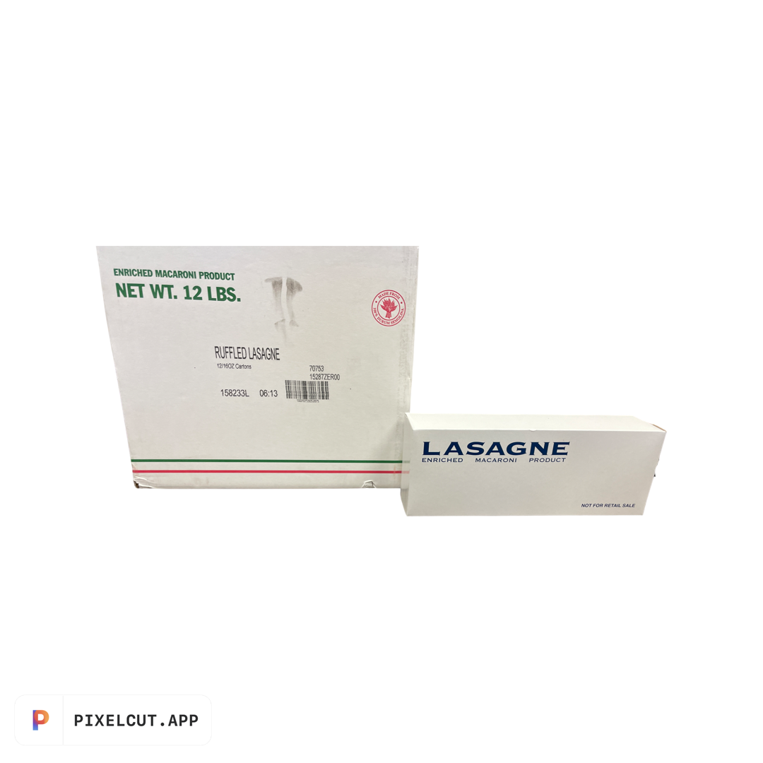 LASAGNA PACKAGES RUFFLED