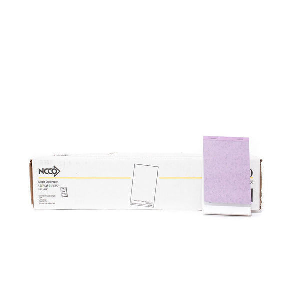 GUEST CHECK 1 PT WH.W/CARBON GCKDUP-1