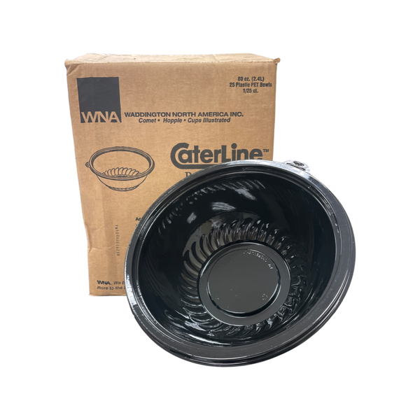 80 OZ.BLACK BOWL 25 COUNT