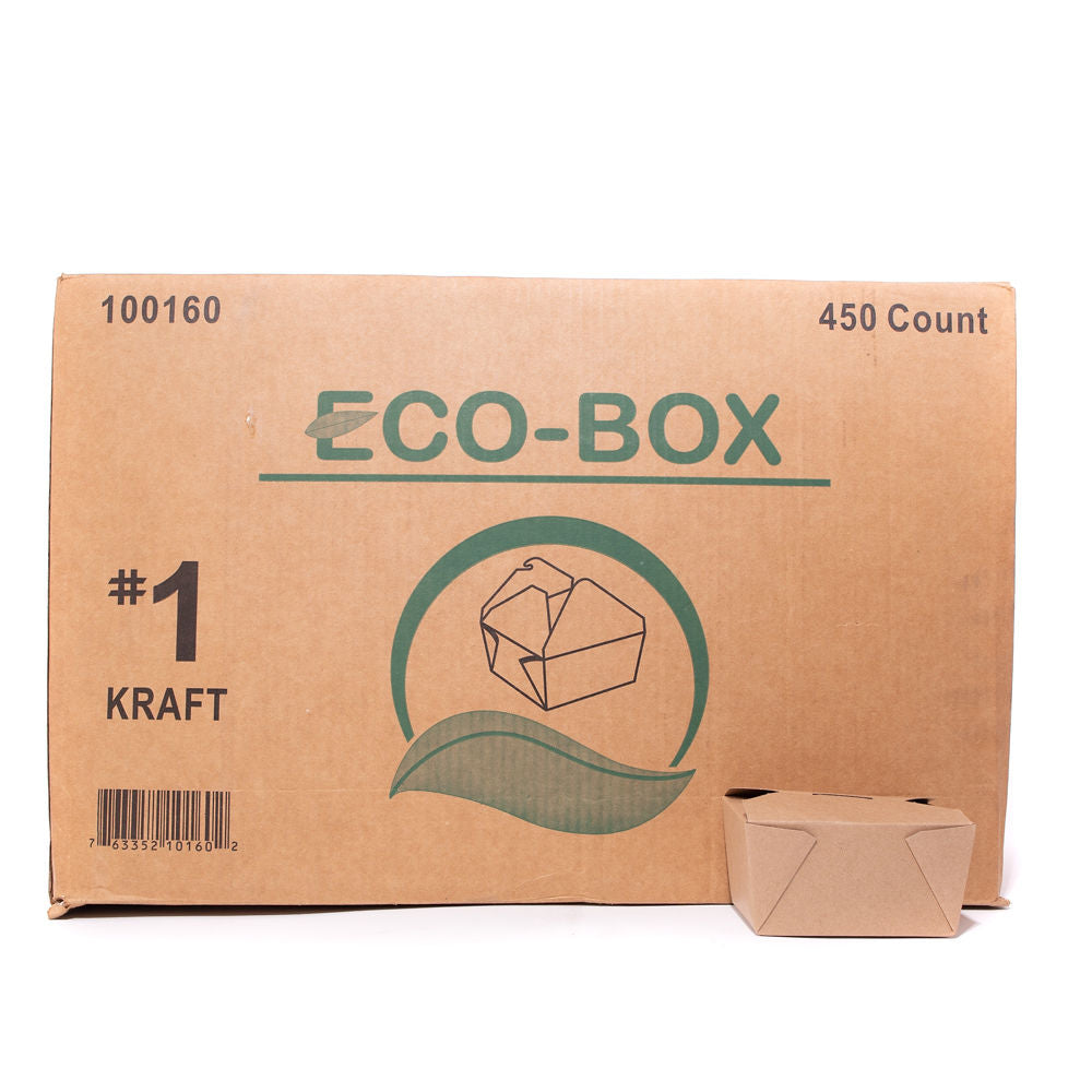 1# PLAIN KRAFT CONTAINER ECO BOX 4X3X2.5