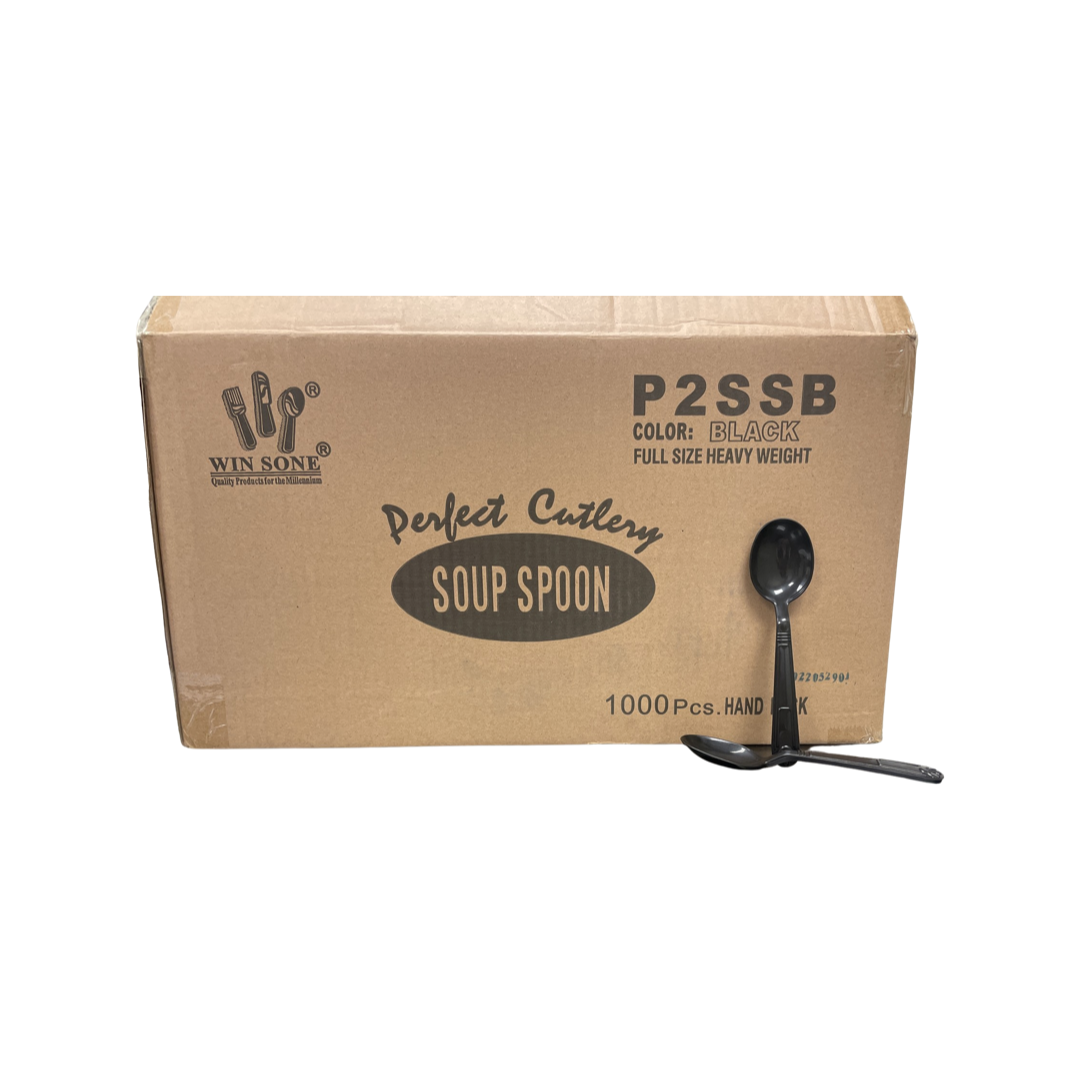 SOUP SPOON BLACK HEAVY WEIGHT PS