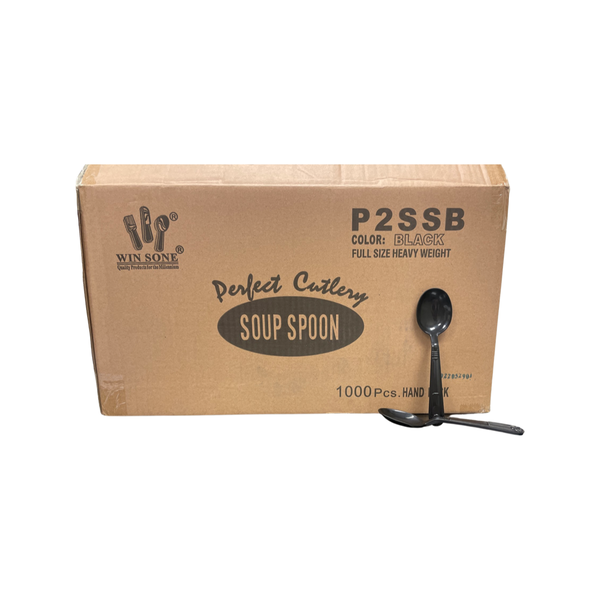 SOUP SPOON BLACK HEAVY WEIGHT PS