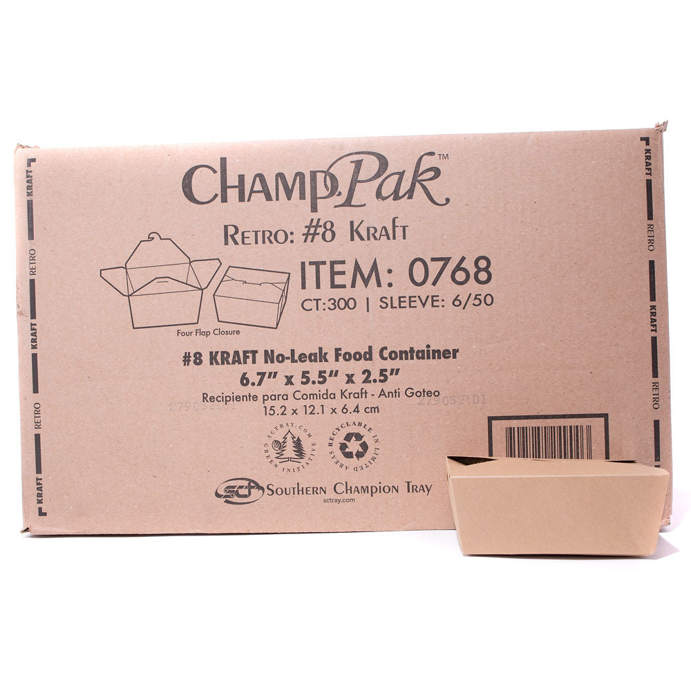 8# KRAFT CONTAINER ECO BOX 6X4X2.5