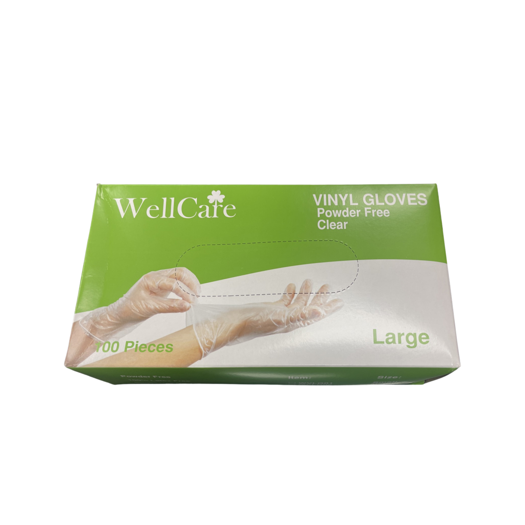 GLOVES LARGE VINYL POWDER FREE
