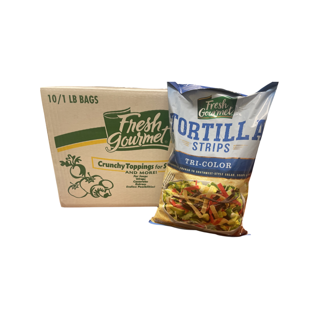 TRI COLOR TORTILLA STRIPS